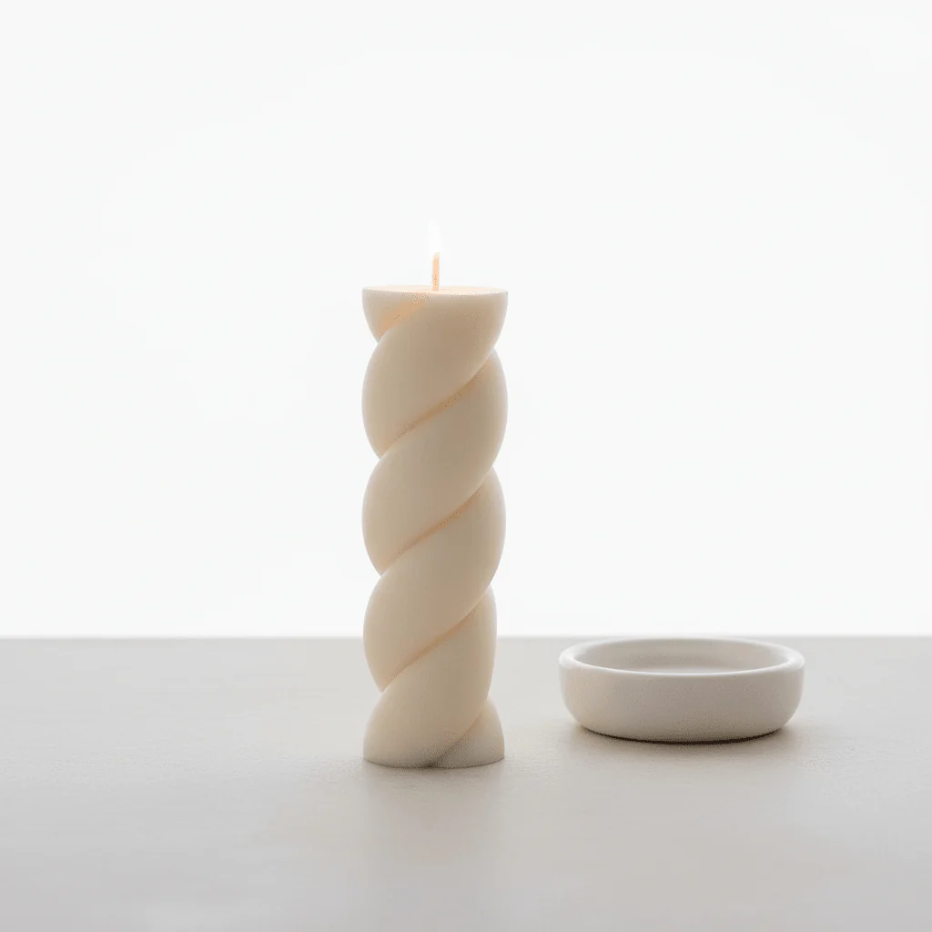 Marshmallow Shaped Pillar Candle - Image 5