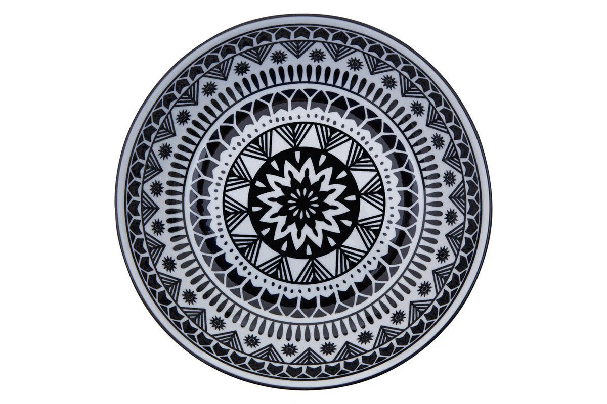 Maya 12 Piece Black And White Dinner Set - Image 7