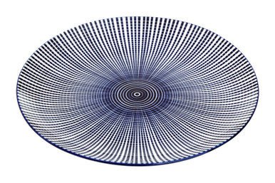 Maya 12 Piece Blue And White Dinner Set - Image 8