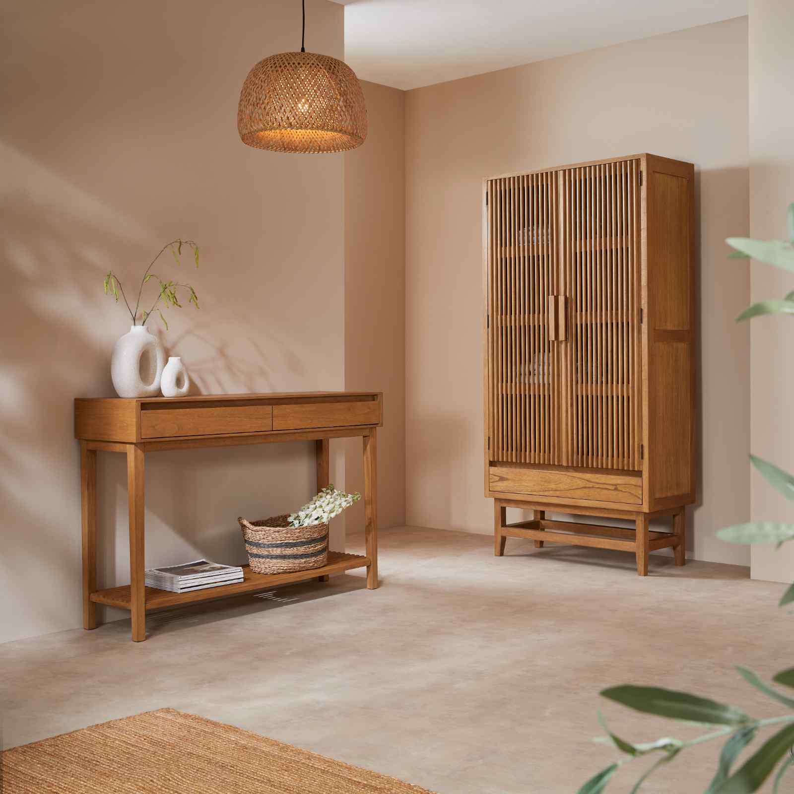 Melia Light Oak Wardrobe with Drawers - Image 2