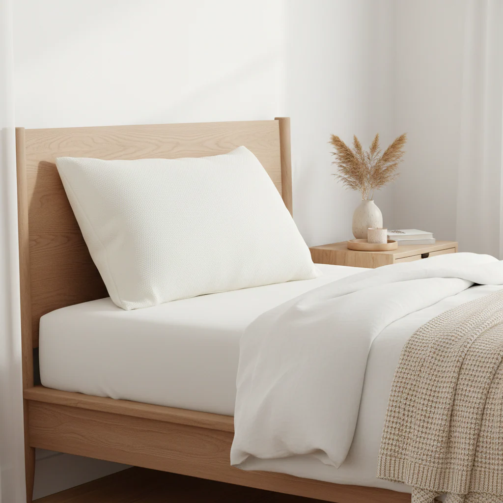 Memory Foam Pillow Medium Luxury Premium Fibre Filling for Superior Comfort and Support - Image 3