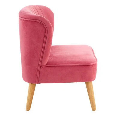 Mia 2 Seat Pink Velvet Kids Sofa - Image 6