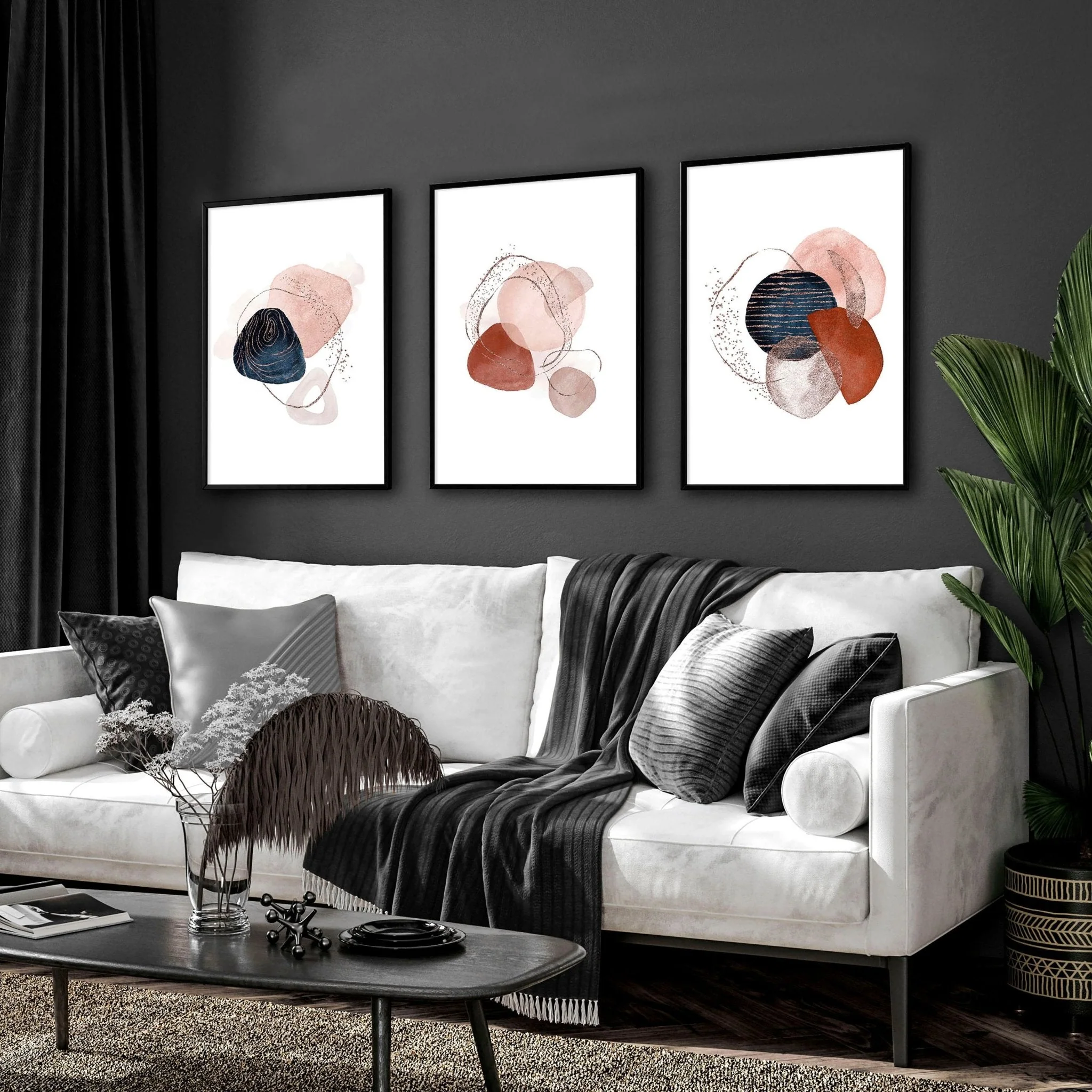 Mid century art prints | set of 3 wall art - Image 6
