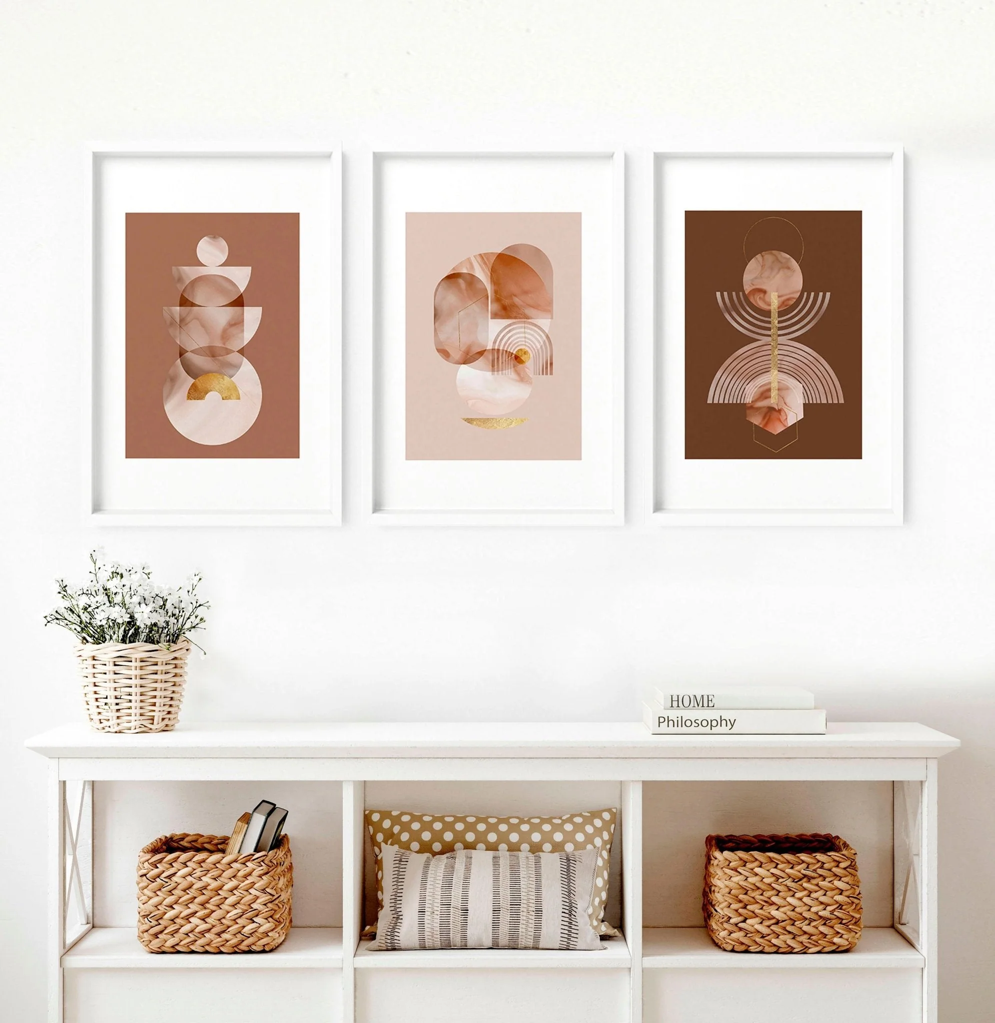 Mid century modern artwork | set of 3 framed wall art prints - Image 6