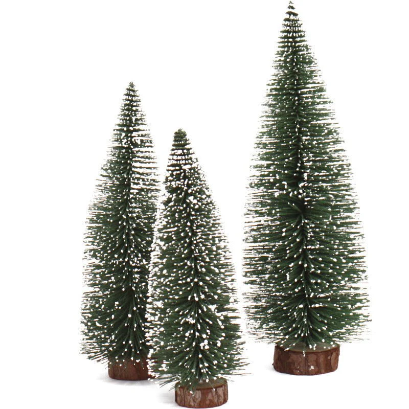 Mini Christmas Tree with Pine Needles Flocking Christmas Tree with White Cedar Tabletop Small Christmas Tree Tabletop Decoration - Image 4