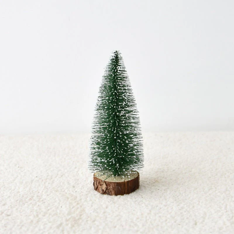 Mini Christmas Tree with Pine Needles Flocking Christmas Tree with White Cedar Tabletop Small Christmas Tree Tabletop Decoration - Image 5