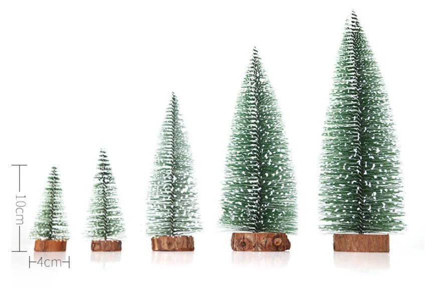 Mini Christmas Tree with Pine Needles Flocking Christmas Tree with White Cedar Tabletop Small Christmas Tree Tabletop Decoration - Image 7