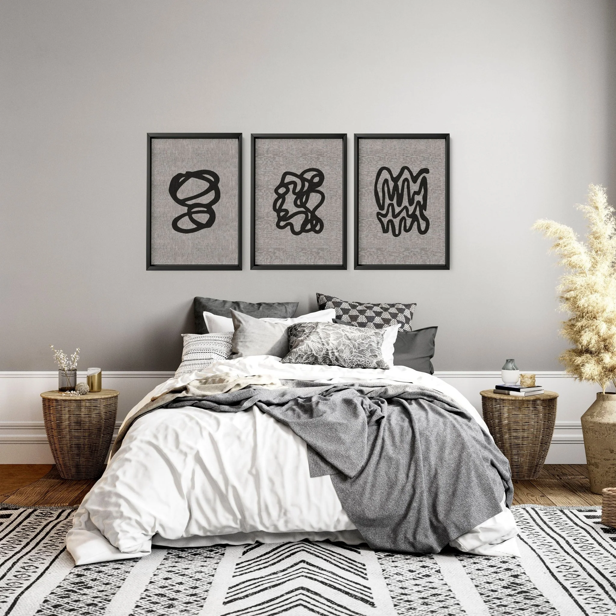 Minimal Art Wall | Set of 3 wall art prints - Image 2