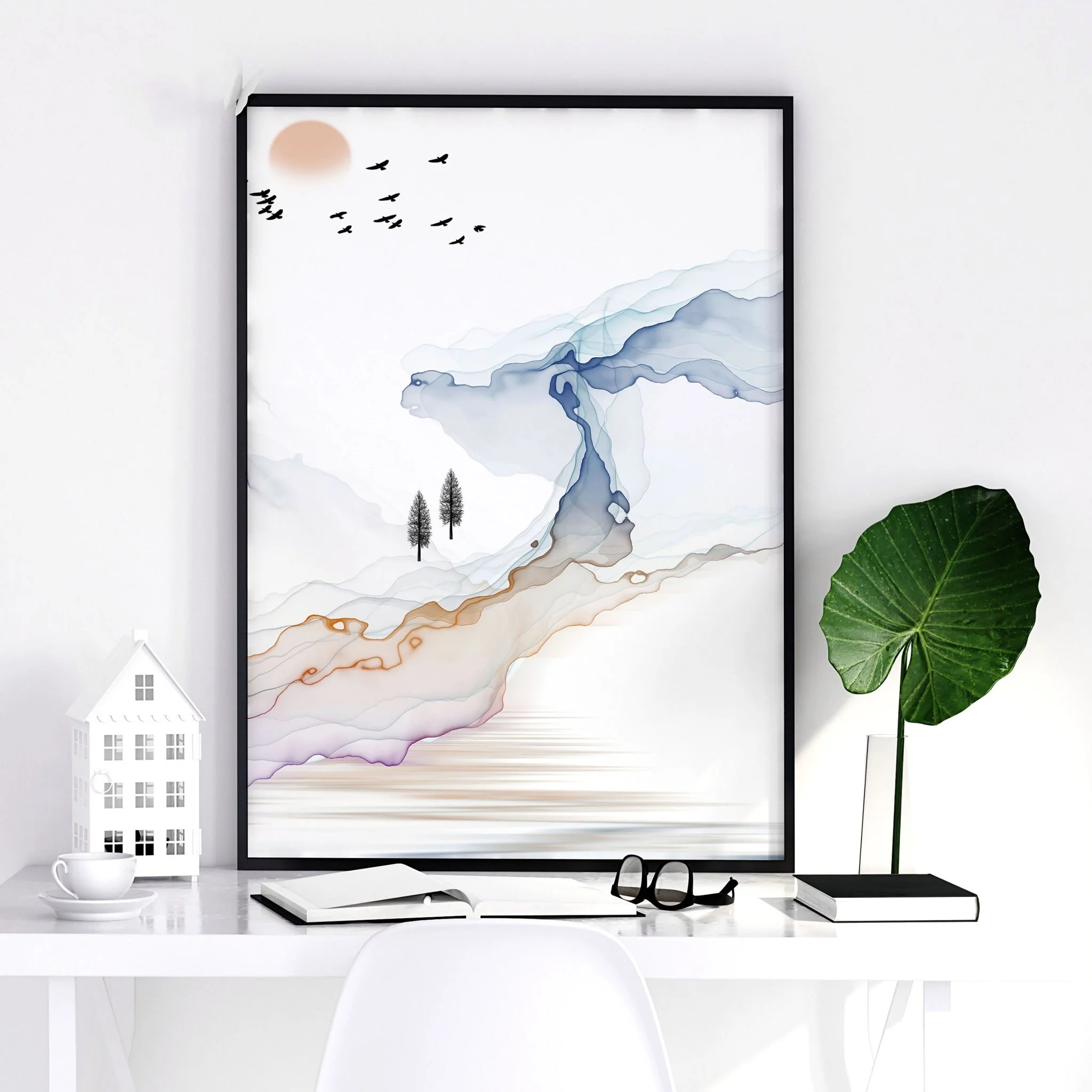 Minimal wall art | set of 3 Japanese wall art - Image 7