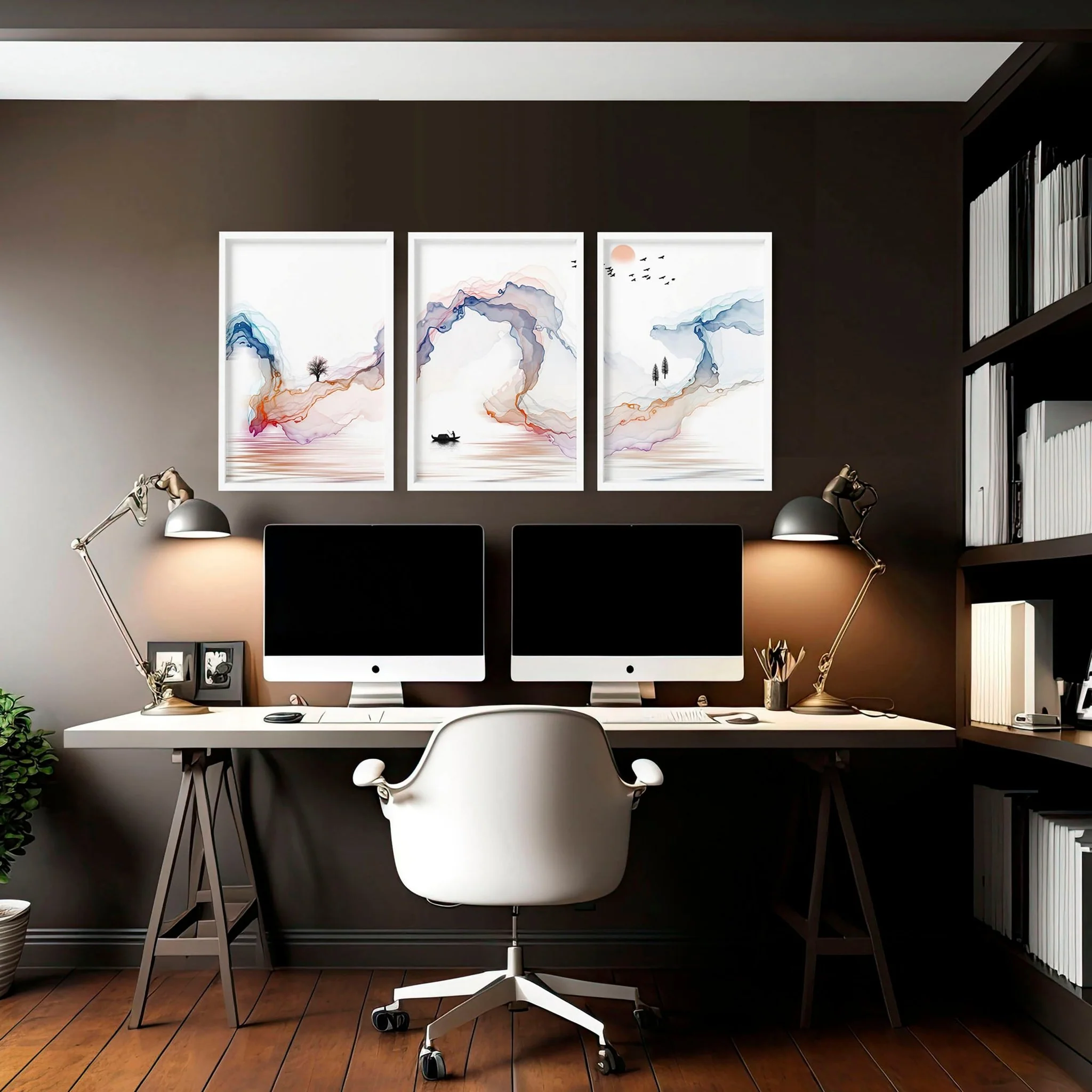 Minimal wall art | set of 3 Japanese wall art - Image 8