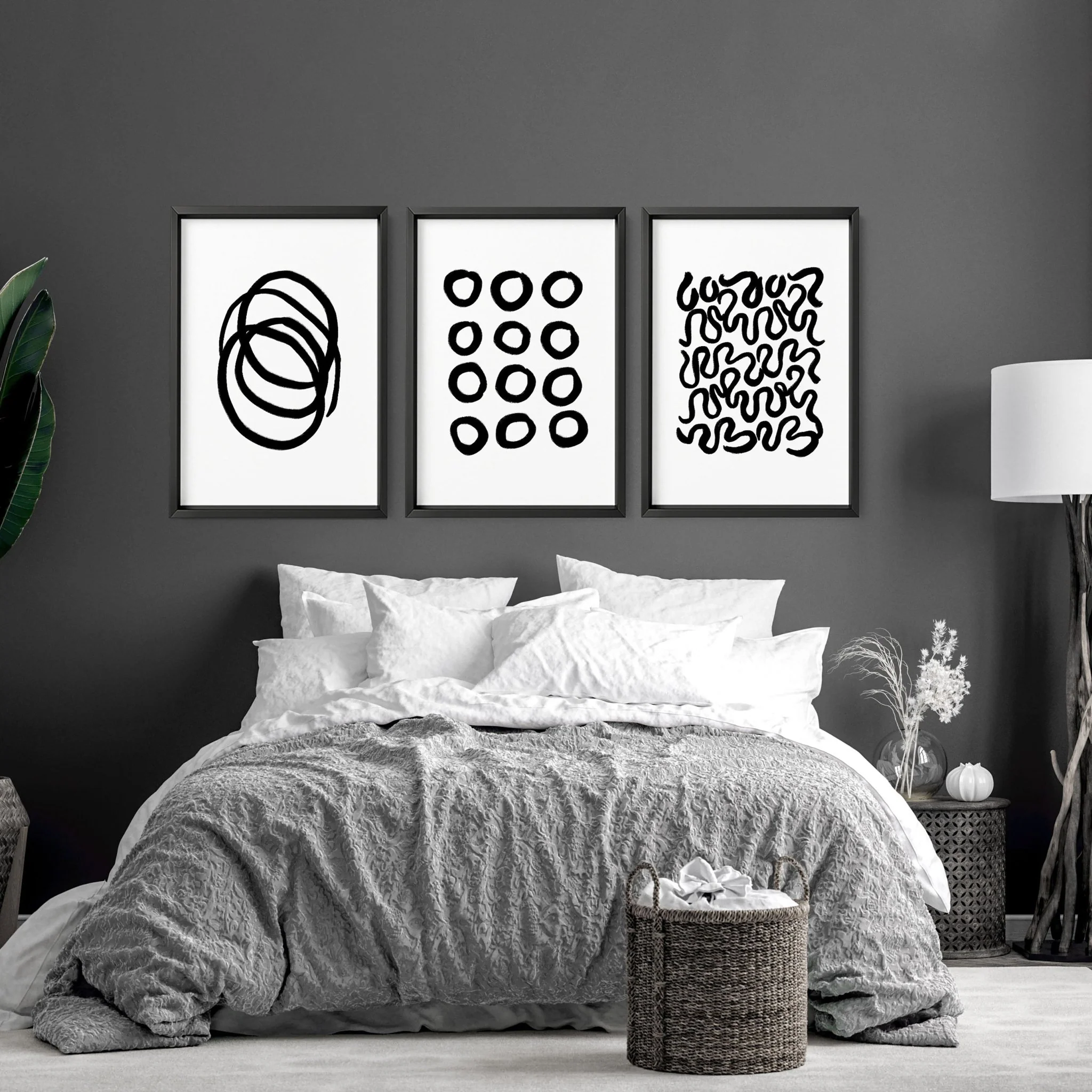 Minimalist Art Wall | Set of 3 wall art prints - Image 2