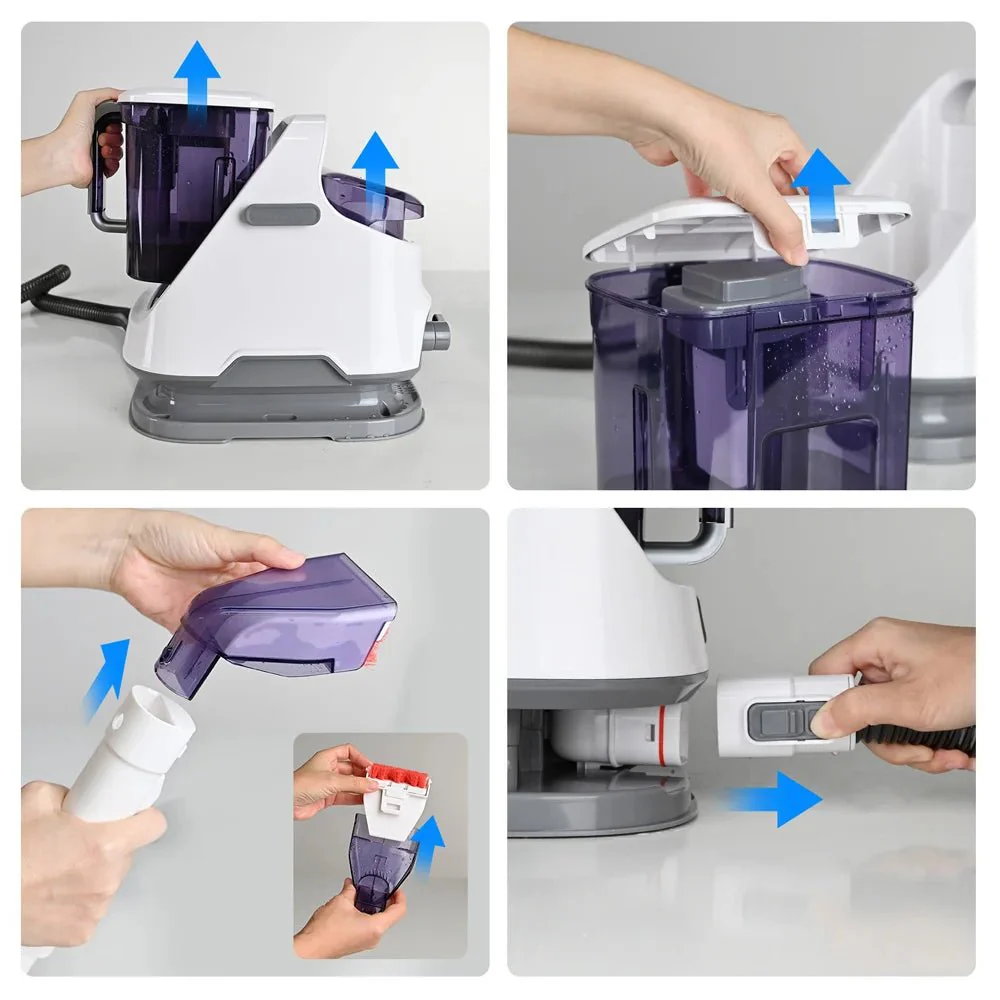MIUI Multi-Purpose Portable Carpet Cleaner Upholstery Cleaner Machine Deep-Cleaning Shampooer for Home Use - Image 16