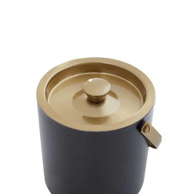 Mixology Black And Gold Finish Ice Bucket - Image 11