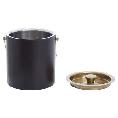 Mixology Black And Gold Finish Ice Bucket - Image 5