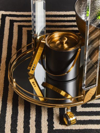 Mixology Black And Gold Finish Ice Bucket - Image 8