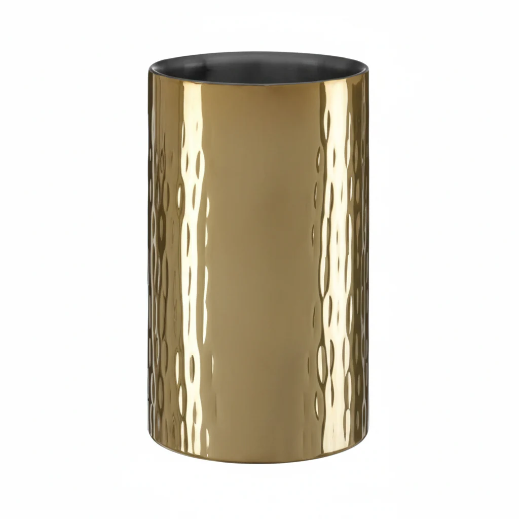 Mixology Hammered Brass Wine Cooler