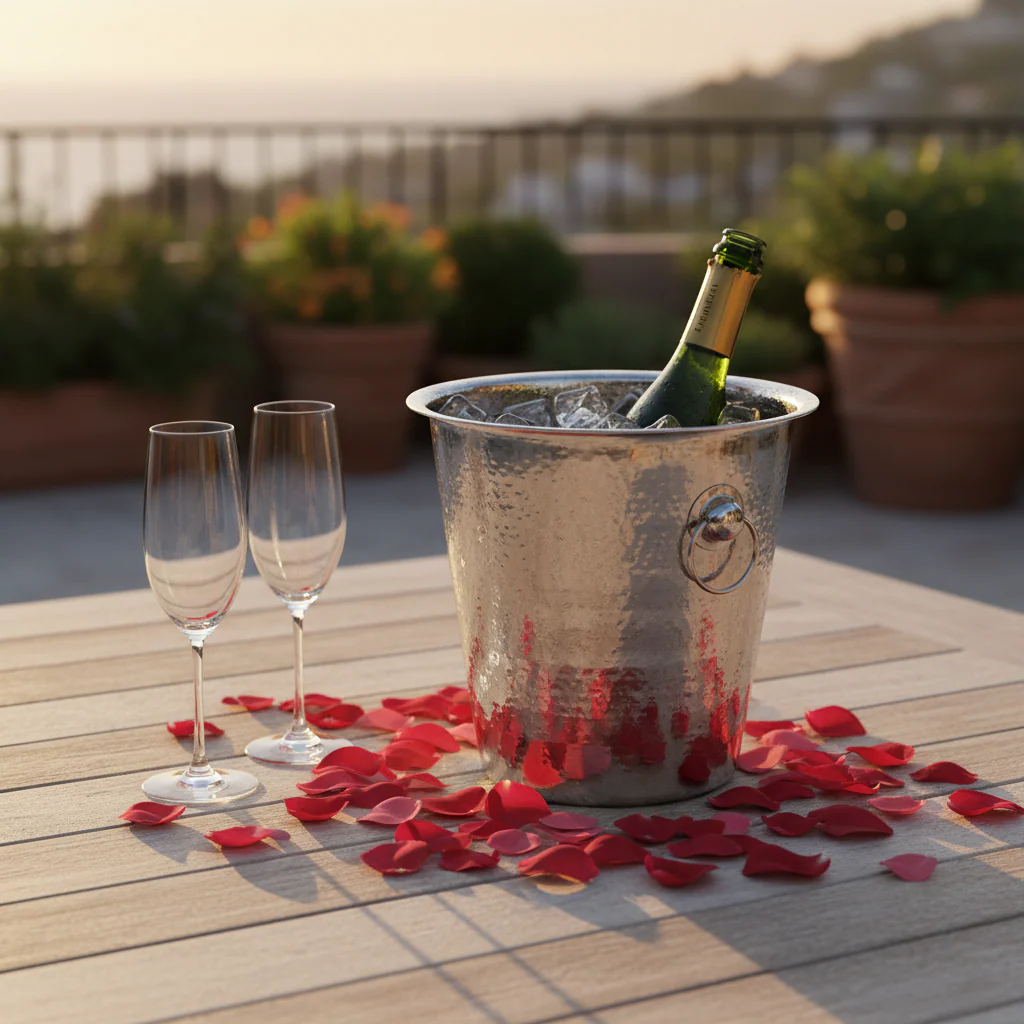 Mixology Hammered Effect Champagne Bucket - Image 4
