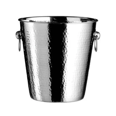 Mixology Hammered Effect Stainless Steel Champagne Bucket - Image 2