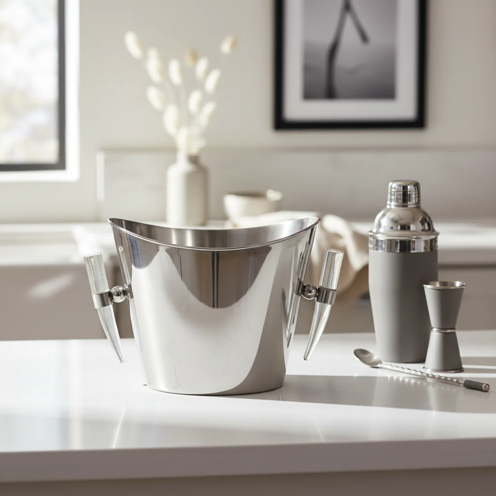 Mixology Herne Acrylic Horn Handle Wine Cooler - Image 4
