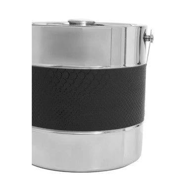 Mixology Silver Finish Ice Bucket With Tongs - Image 11