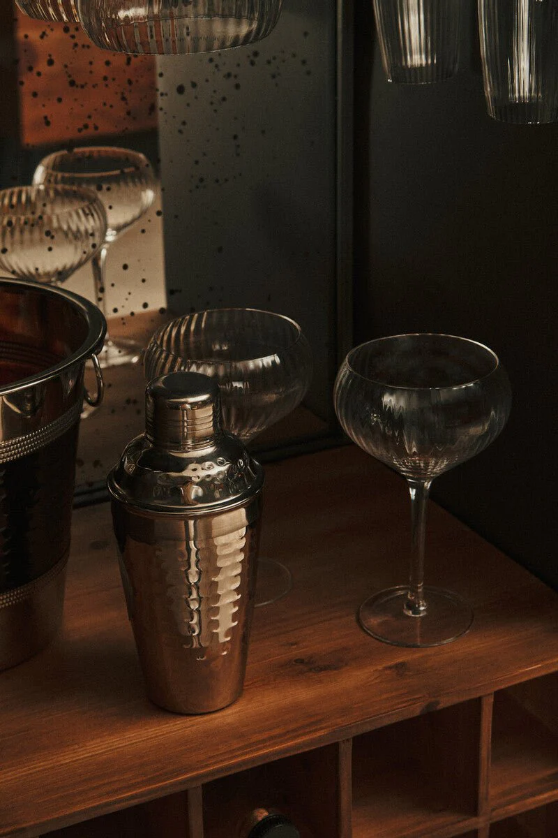Mixology Stainless Steel Hammered Effect 500Ml Cocktail Shaker - Image 10