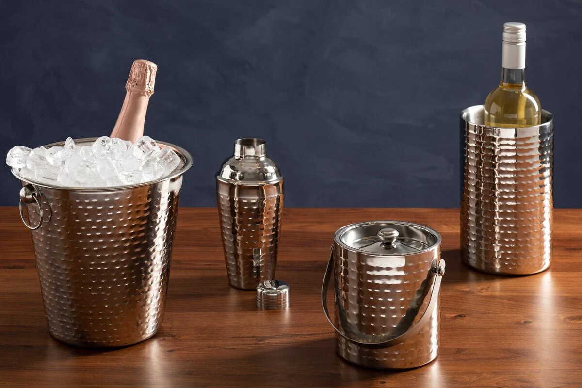 Mixology Stainless Steel Hammered Effect 500Ml Cocktail Shaker - Image 11