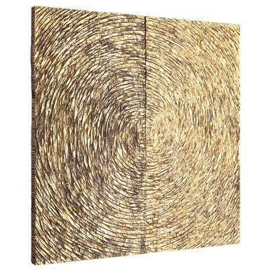 Modello Wood Carving Gold Finish Wall Art - Image 7