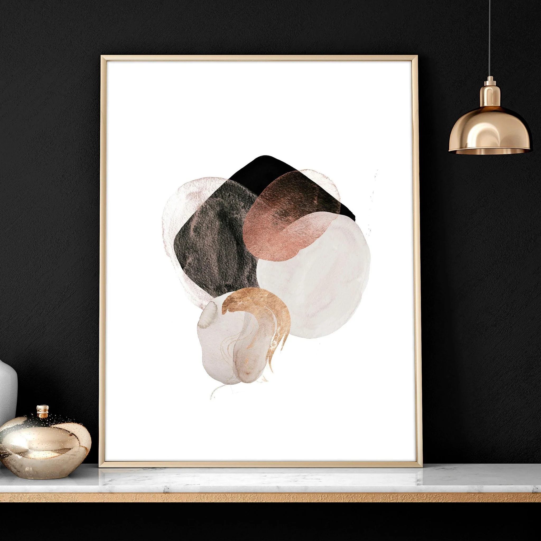 Modern abstract art prints | set of 3 Bedroom wall art - Image 5
