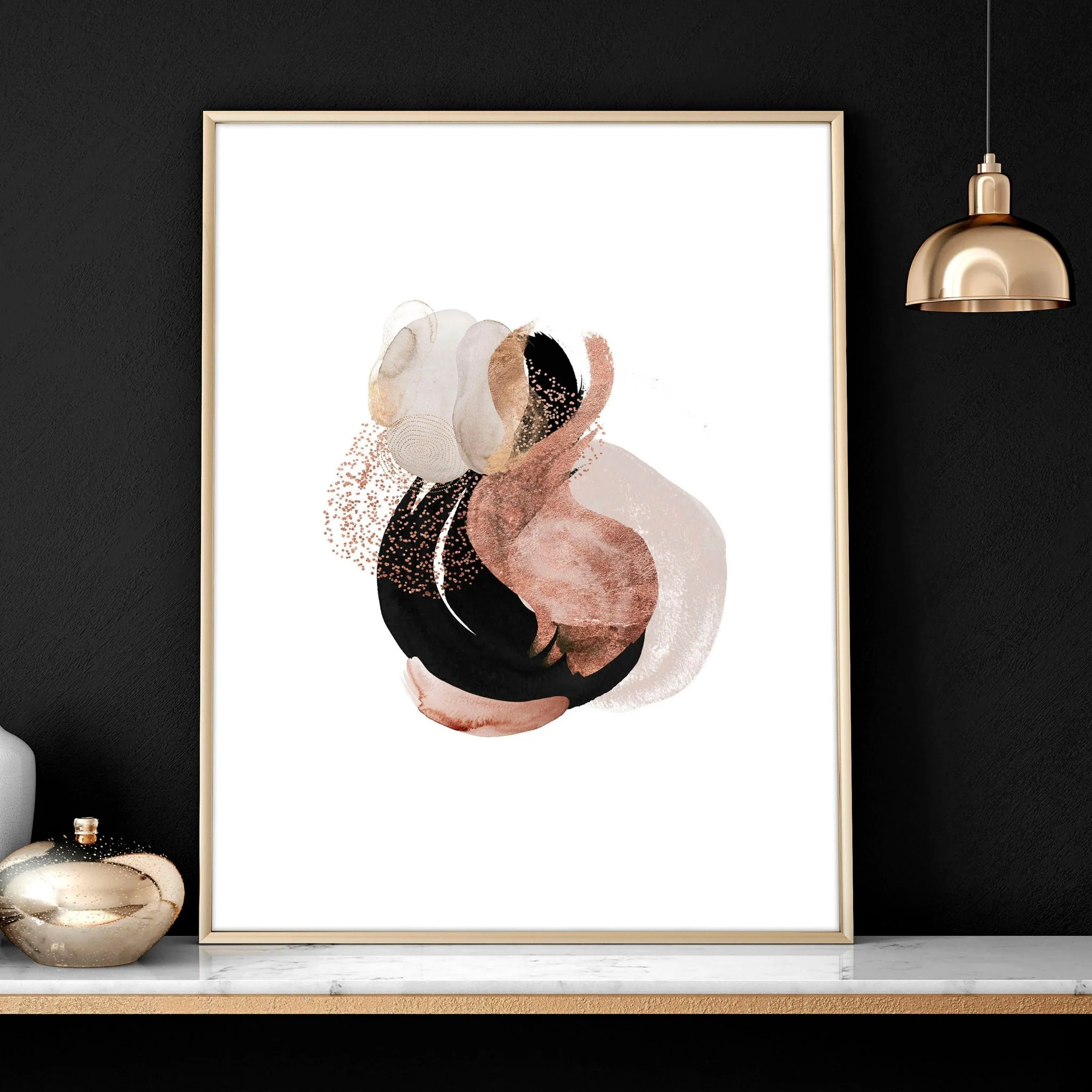 Modern abstract art prints | set of 3 Bedroom wall art - Image 6