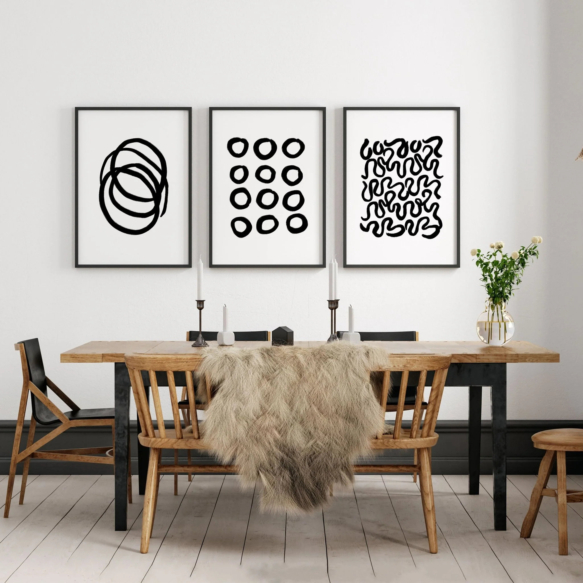 Modern Art For Living Room Wall | Set of 3 wall art prints - Image 6