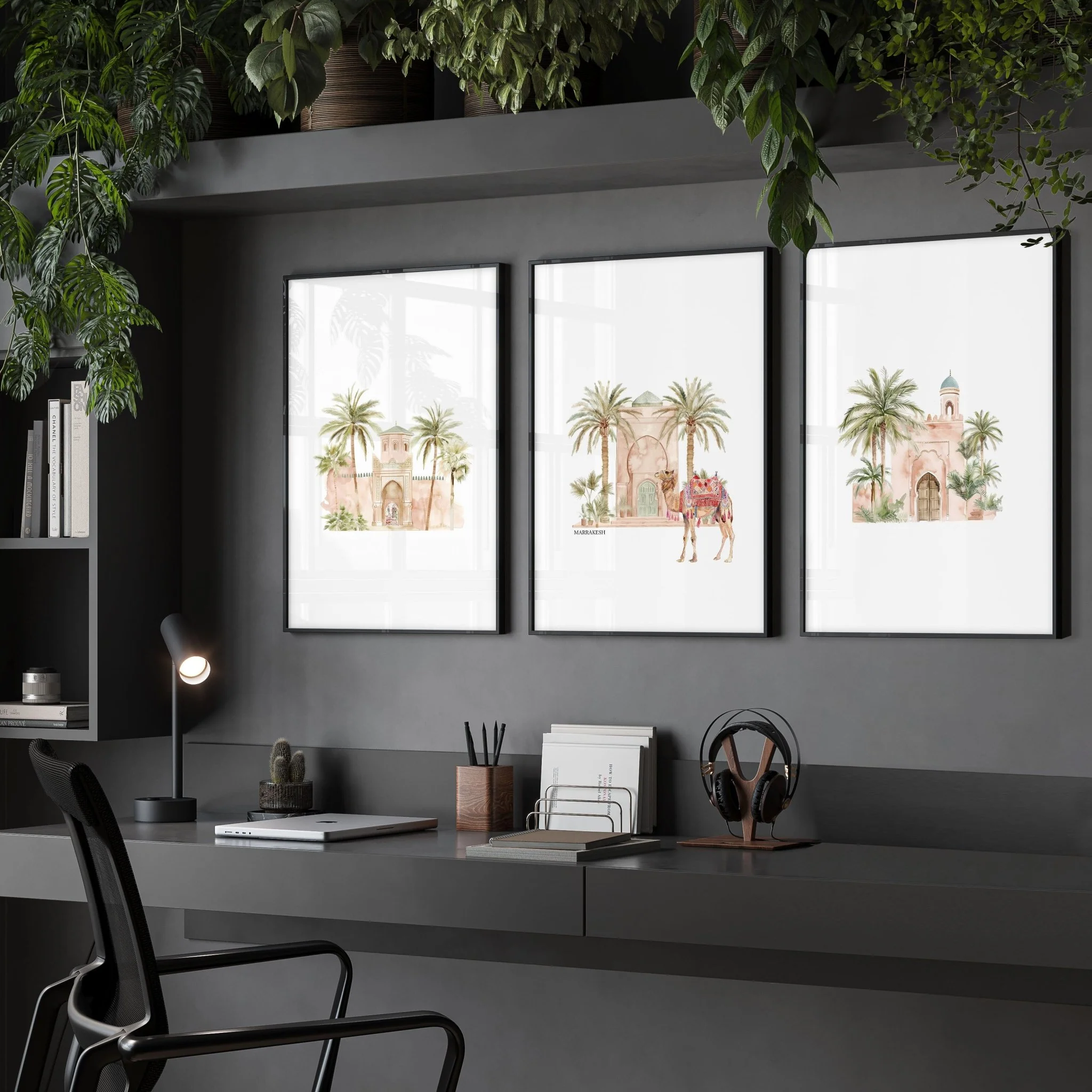 Modern Art Wall Decoration | Set of 3 Moroccan Inspired Wall art Prints - Image 3
