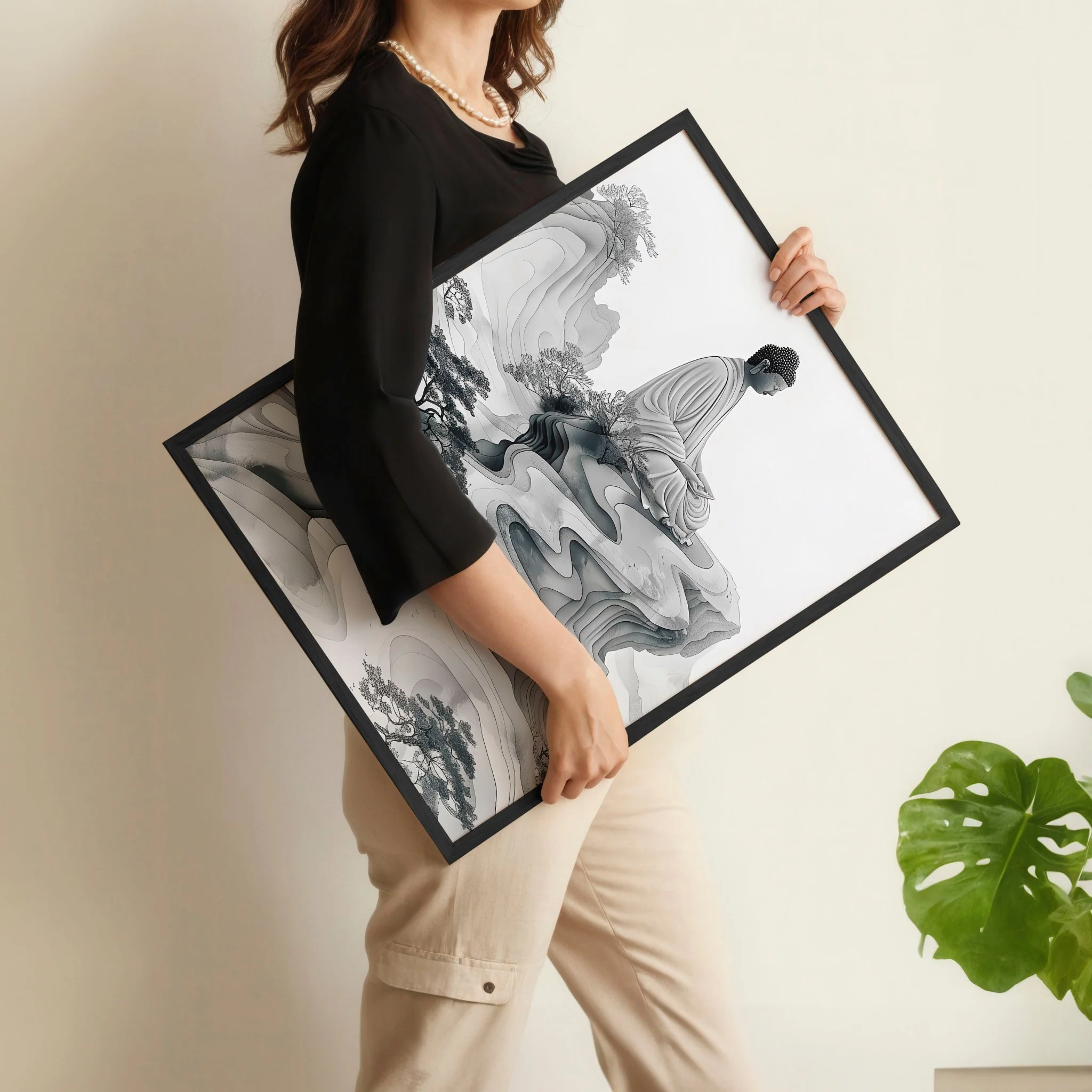 Modern Artwork For Living Room | Set of 2 Asian Inspired Wall art Prints - Image 7