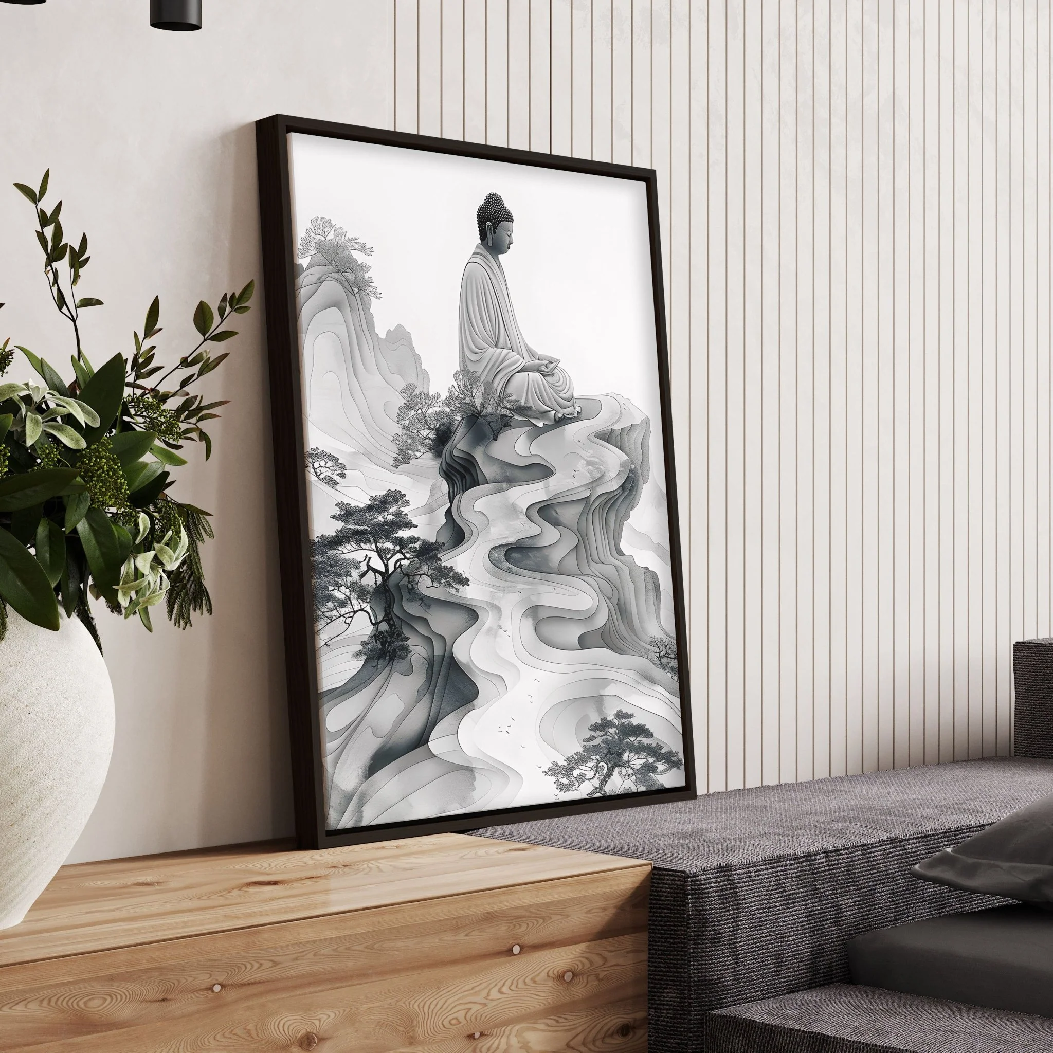 Modern Artwork For Living Room | Set of 2 Asian Inspired Wall art Prints - Image 9