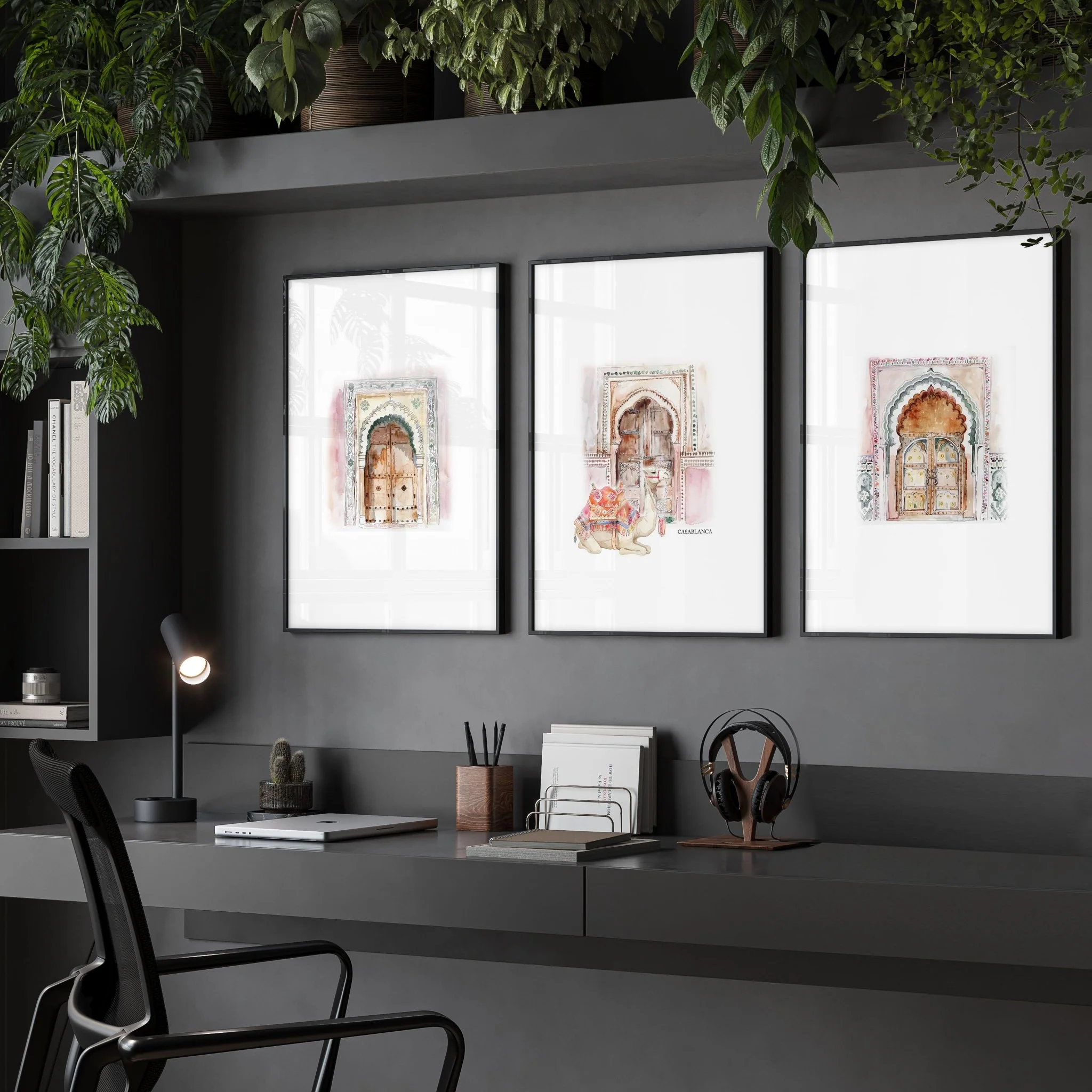 Modern Artwork For Walls | Set of 3 Moroccan Inspired Wall art Prints - Image 2