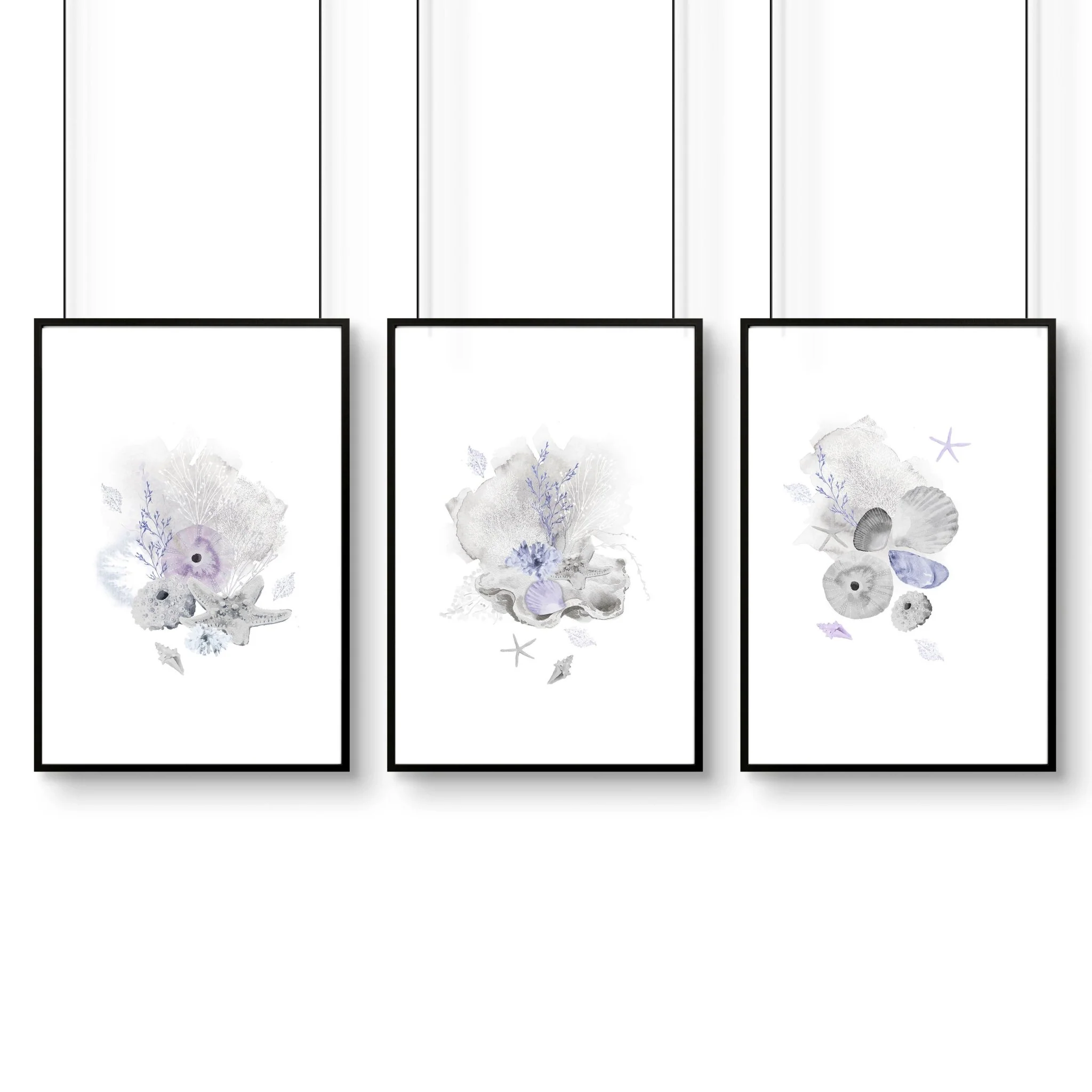 Office wall decor | set of 3 Modern Coastal wall art prints - Image 7
