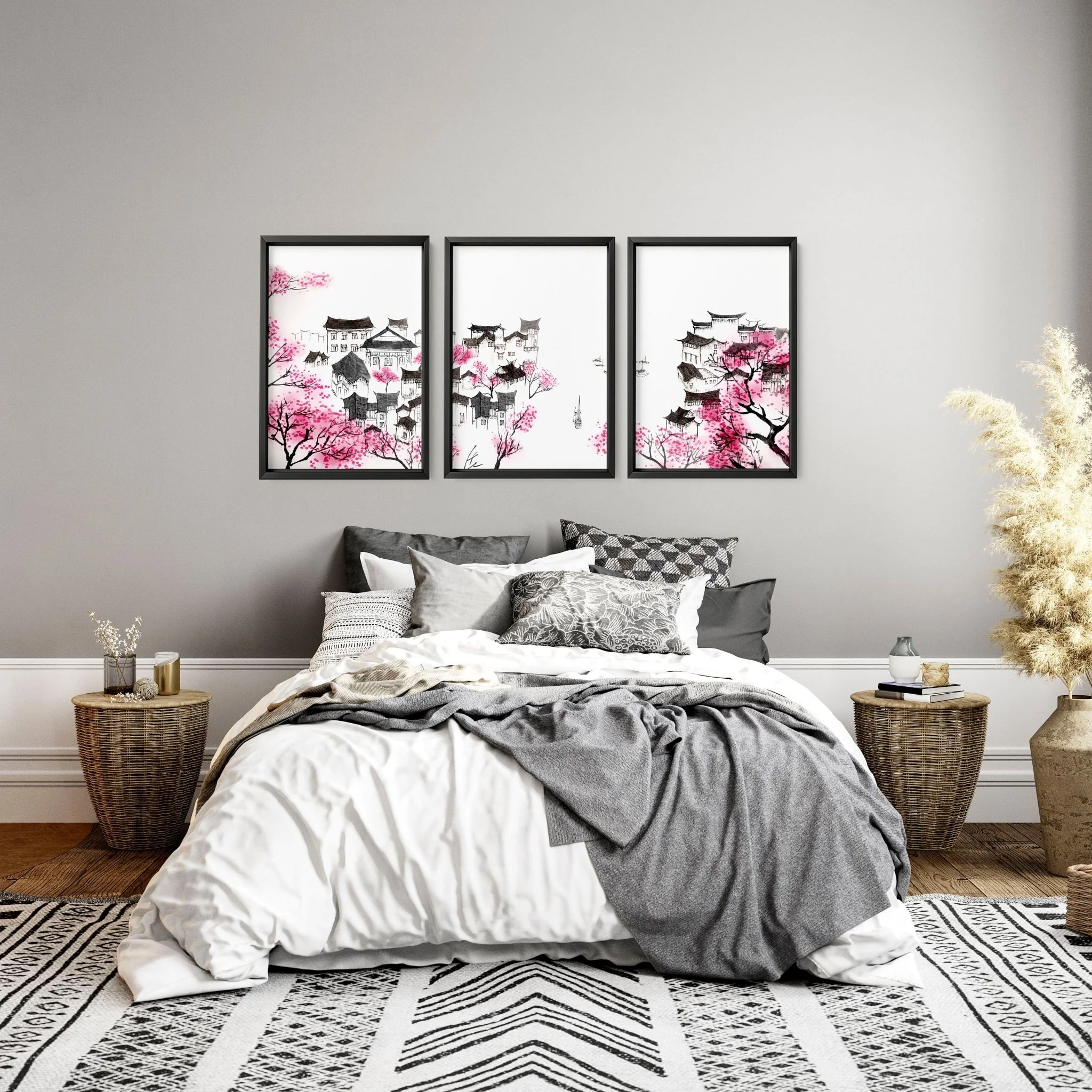 Modern Japanese Art | Set of 3 wall art prints - Image 4