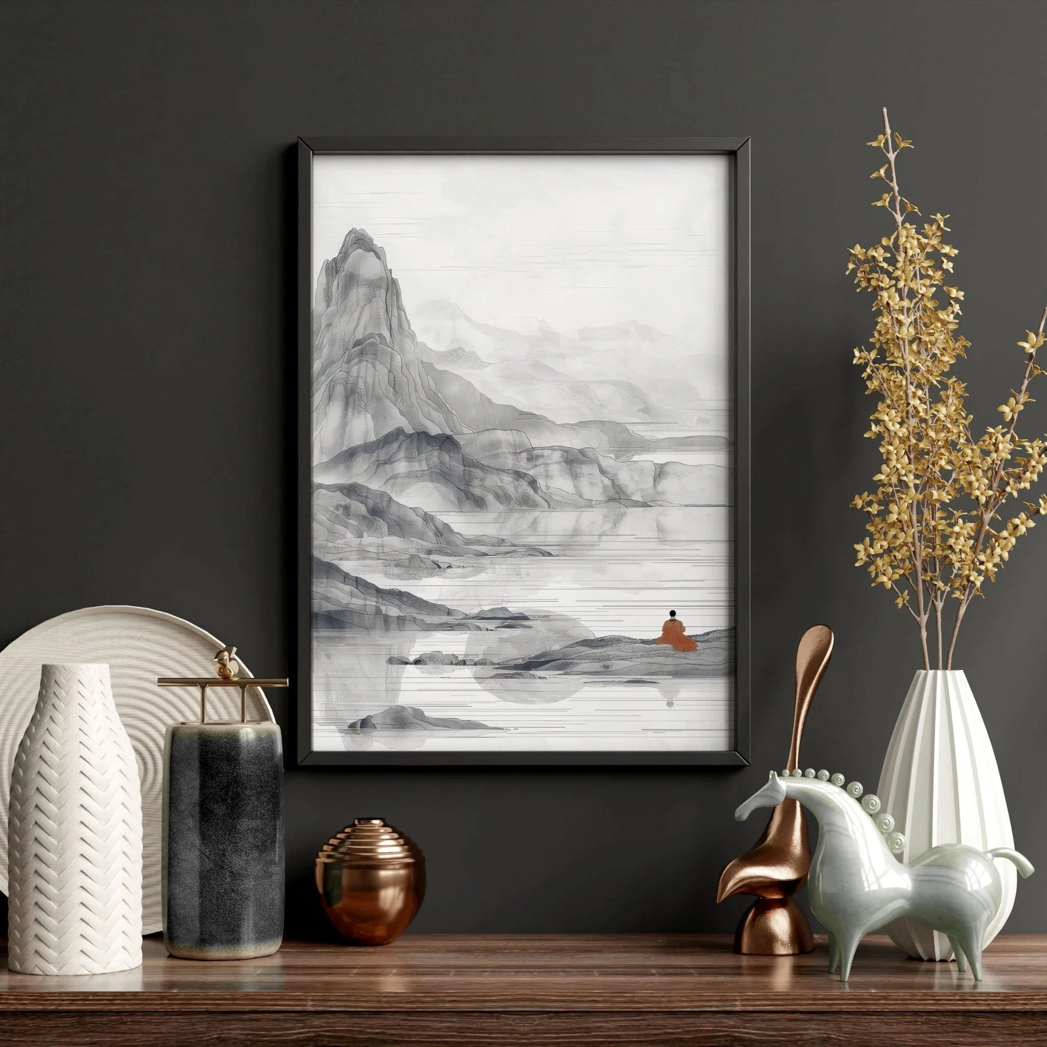 Modern Living Room Art | Set of 3 Asian Inspired Wall art Prints - Image 14