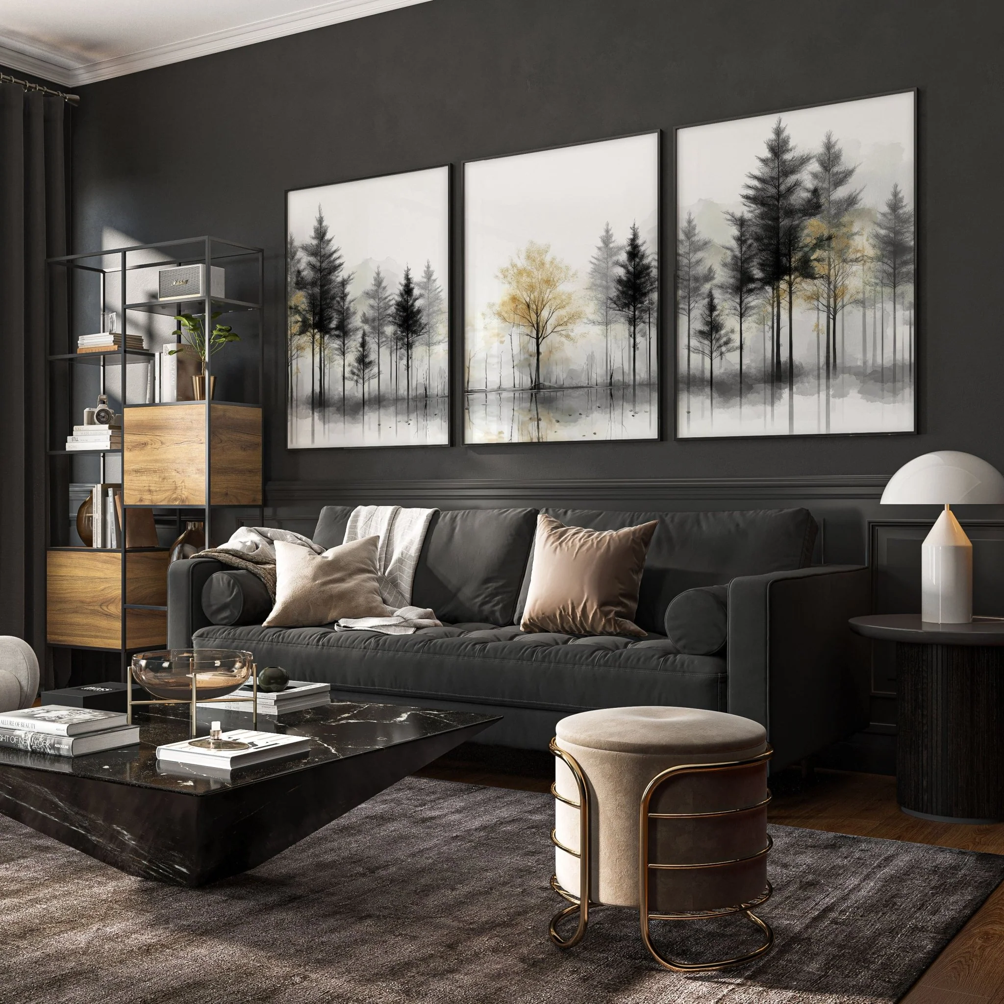 Modern Living Room Wall Art | Set of 3 Asian Inspired Wall art Prints - Image 12