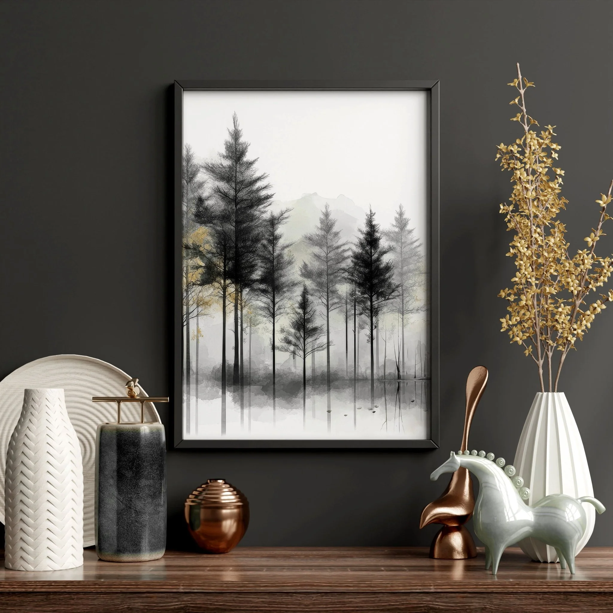 Modern Living Room Wall Art | Set of 3 Asian Inspired Wall art Prints - Image 15