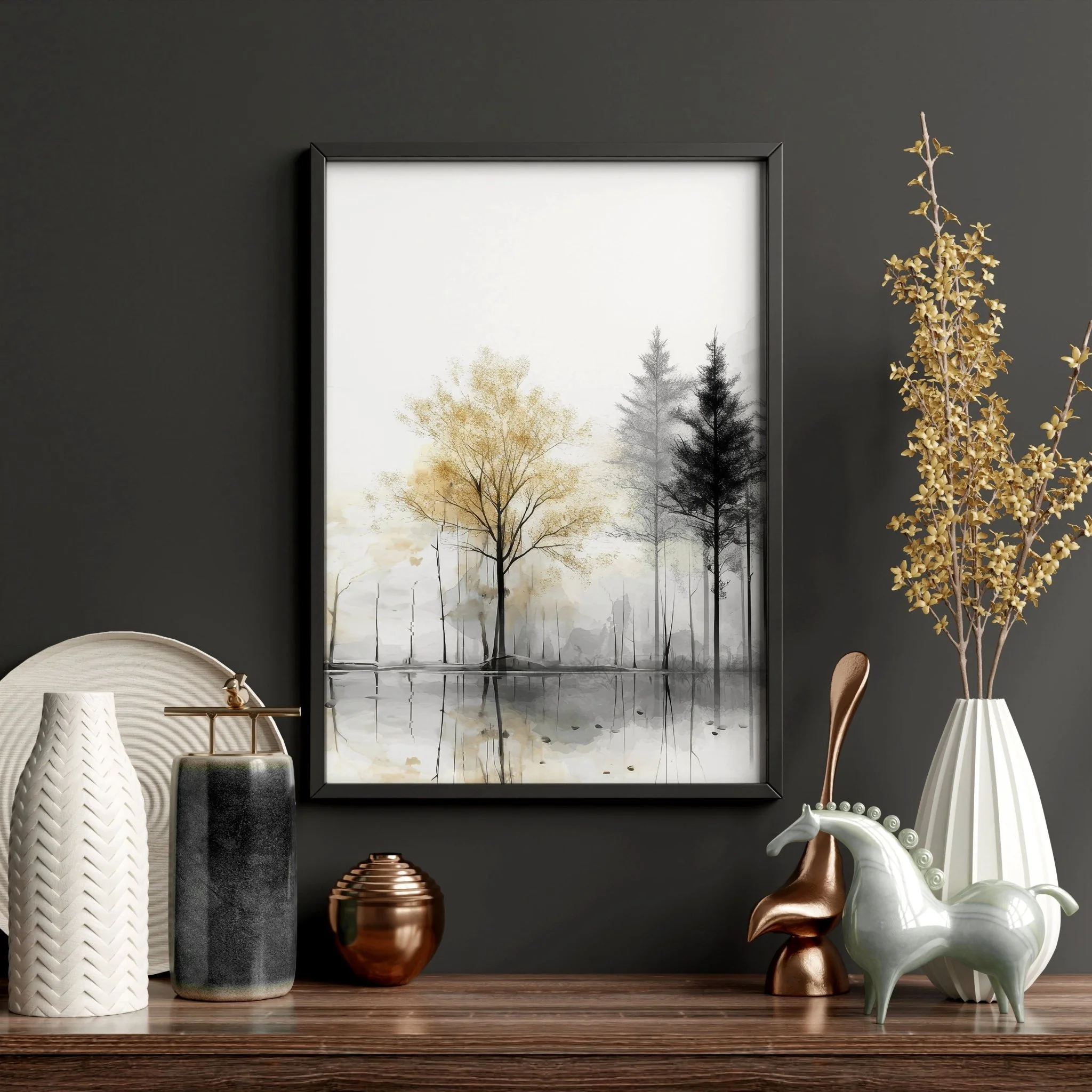 Modern Living Room Wall Art | Set of 3 Asian Inspired Wall art Prints - Image 16