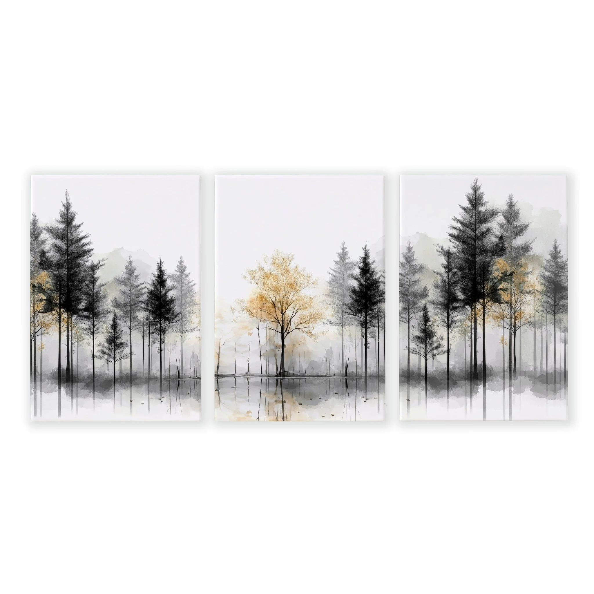Modern Living Room Wall Art | Set of 3 Asian Inspired Wall art Prints - Image 21