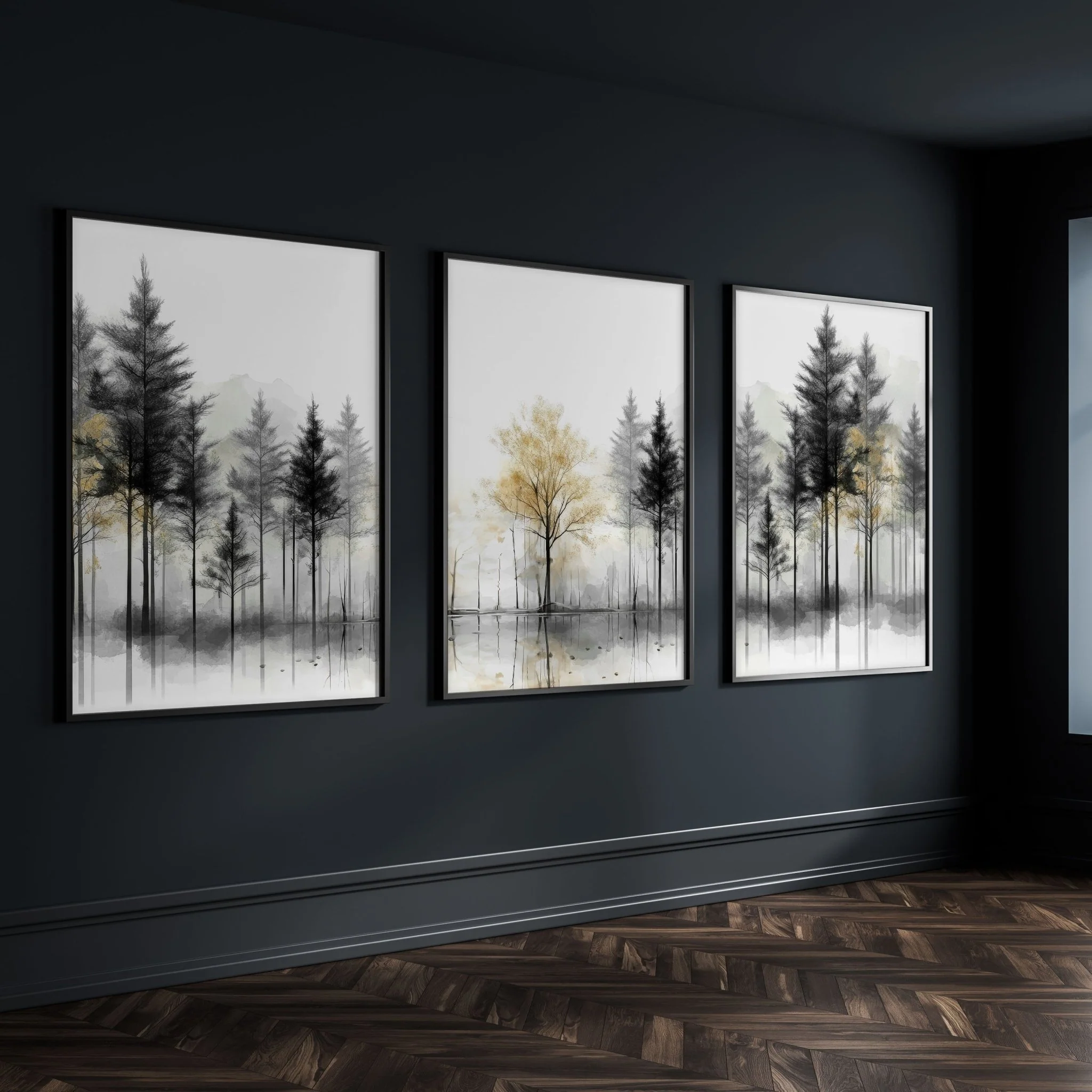 Modern Living Room Wall Art | Set of 3 Asian Inspired Wall art Prints - Image 6