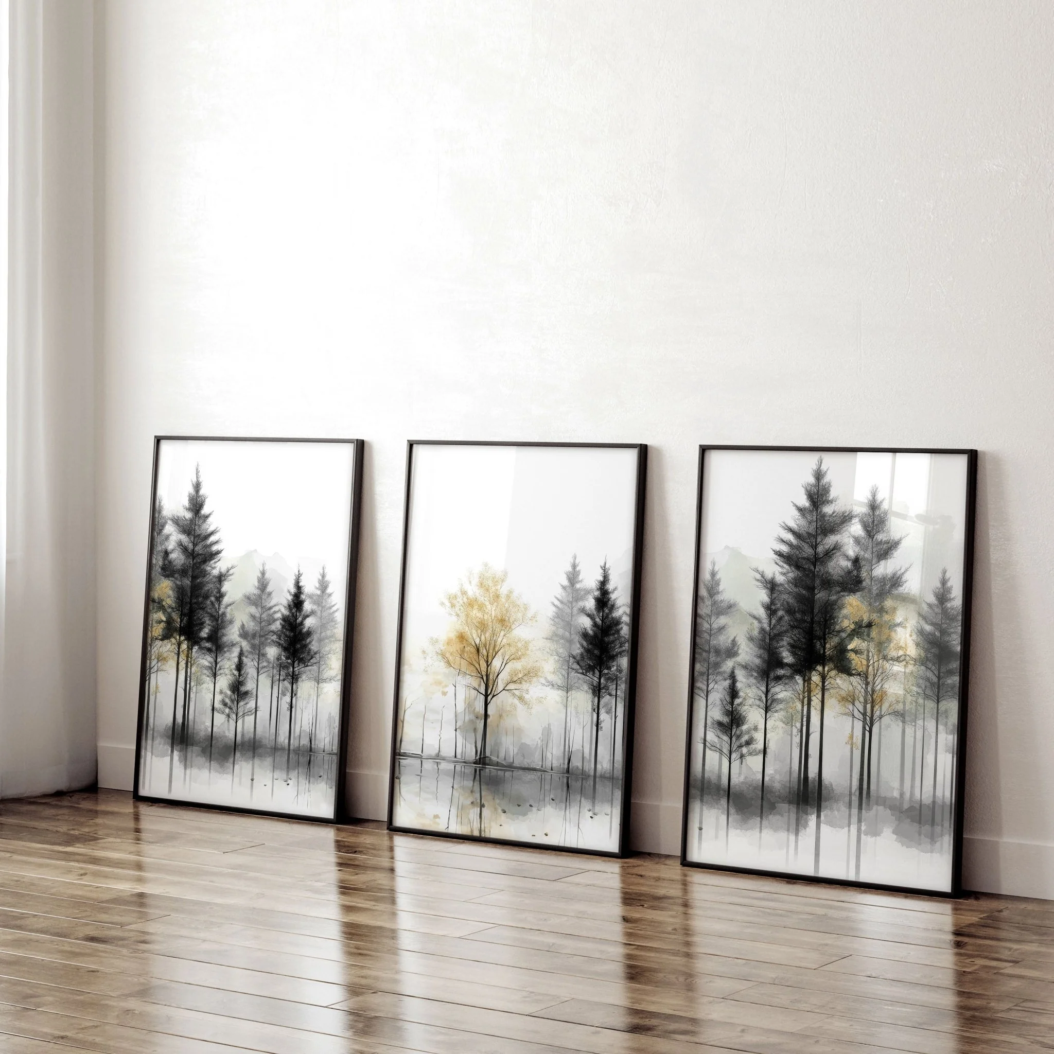 Modern Living Room Wall Art | Set of 3 Asian Inspired Wall art Prints - Image 7