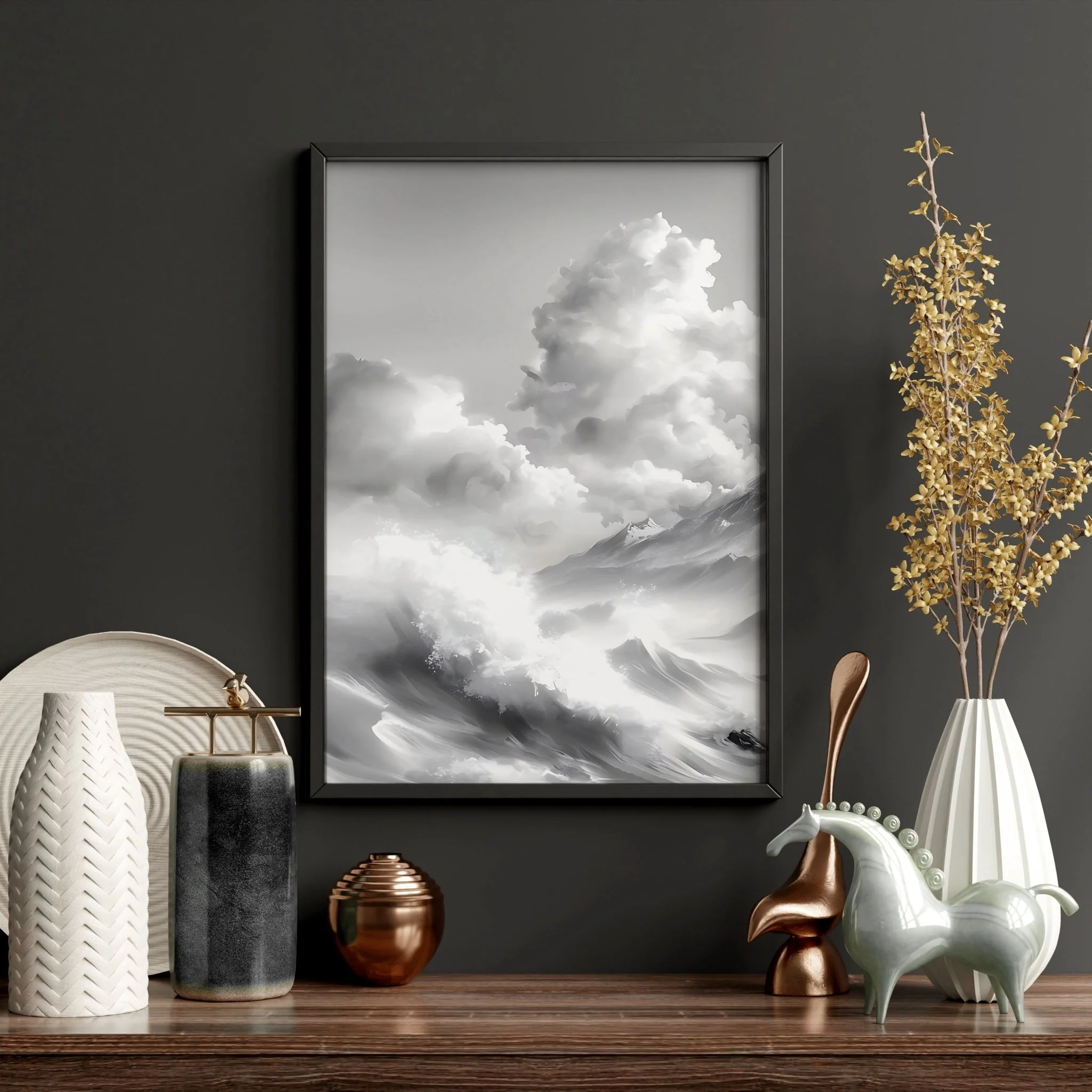 Modern Living Room Wall Decor | Set of 3 Asian Inspired Wall art Prints - Image 15