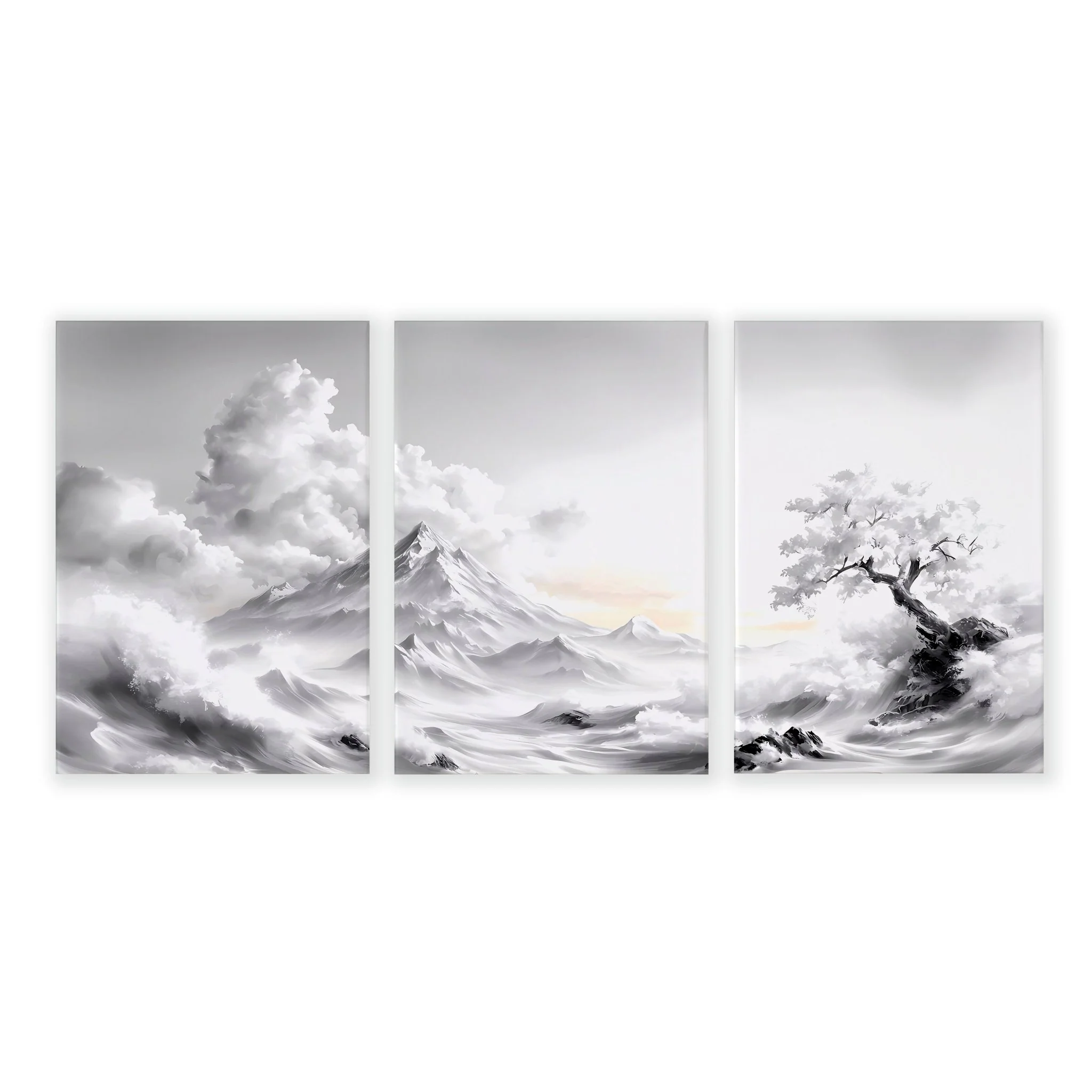 Modern Living Room Wall Decor | Set of 3 Asian Inspired Wall art Prints - Image 21
