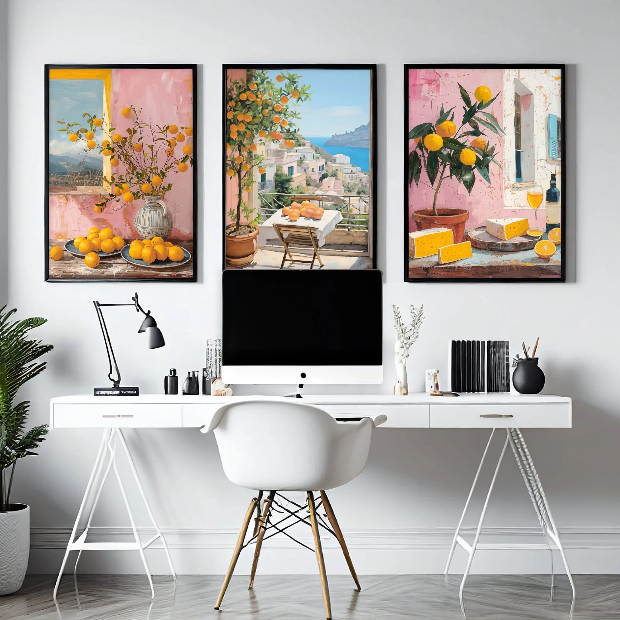 Modern office wall decor | Set of 3 Italian Lifestyle Wall art Prints - Image 4