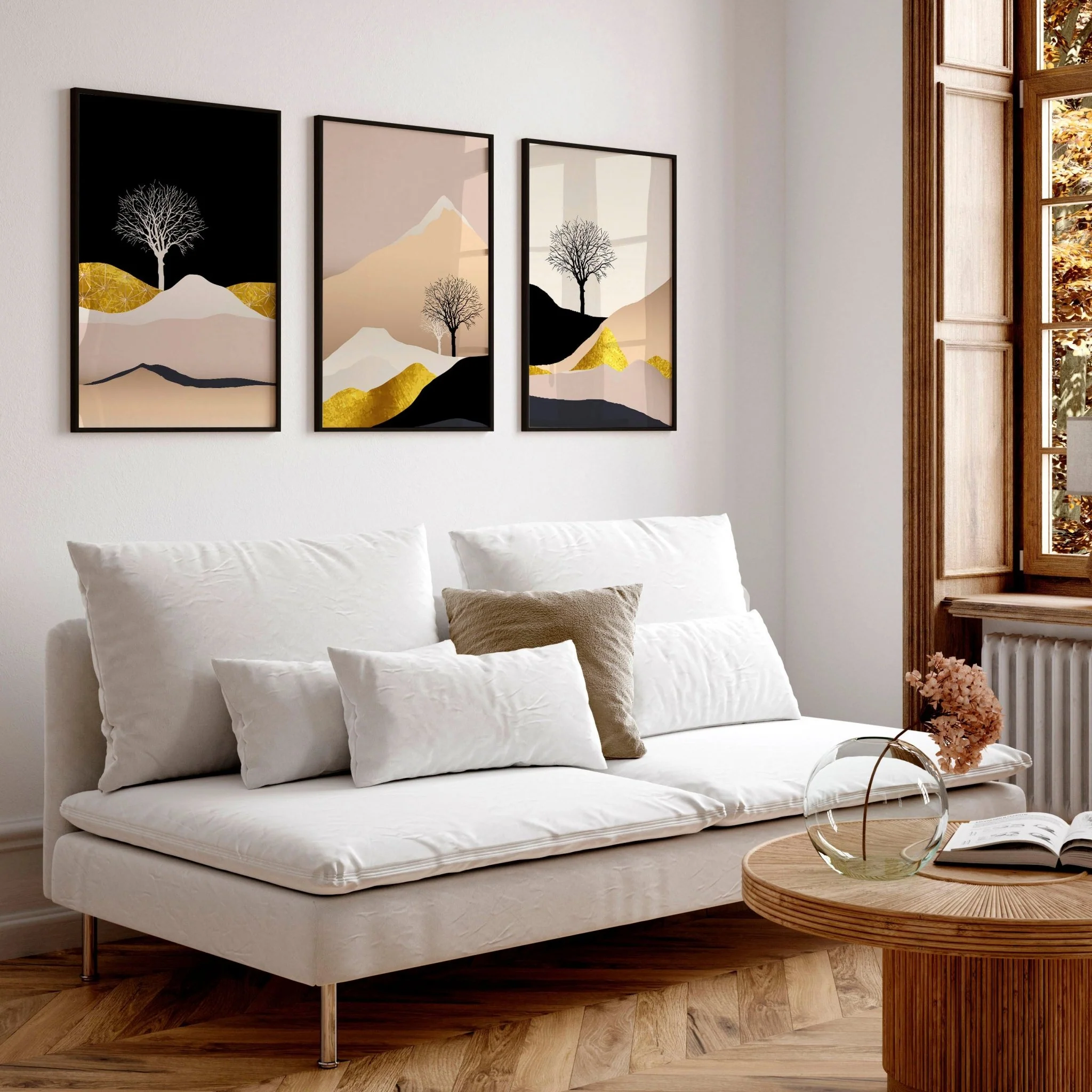 Modern prints for living room | set of 3 wall art prints - Image 7