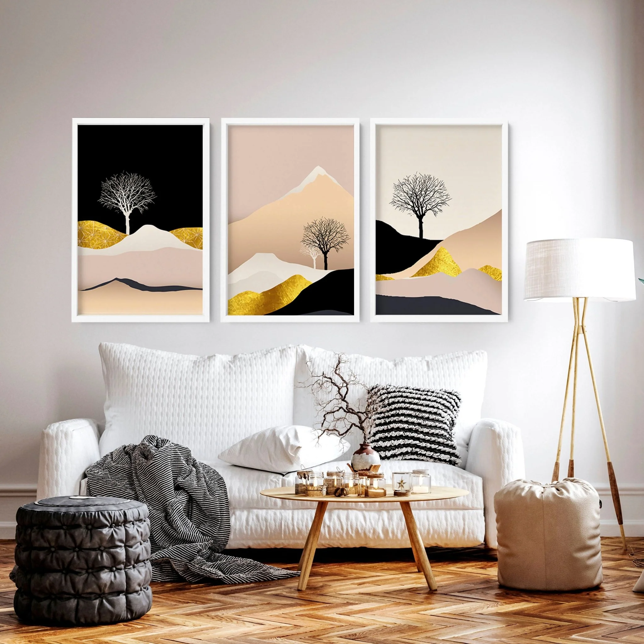 Modern prints for living room | set of 3 wall art prints - Image 8