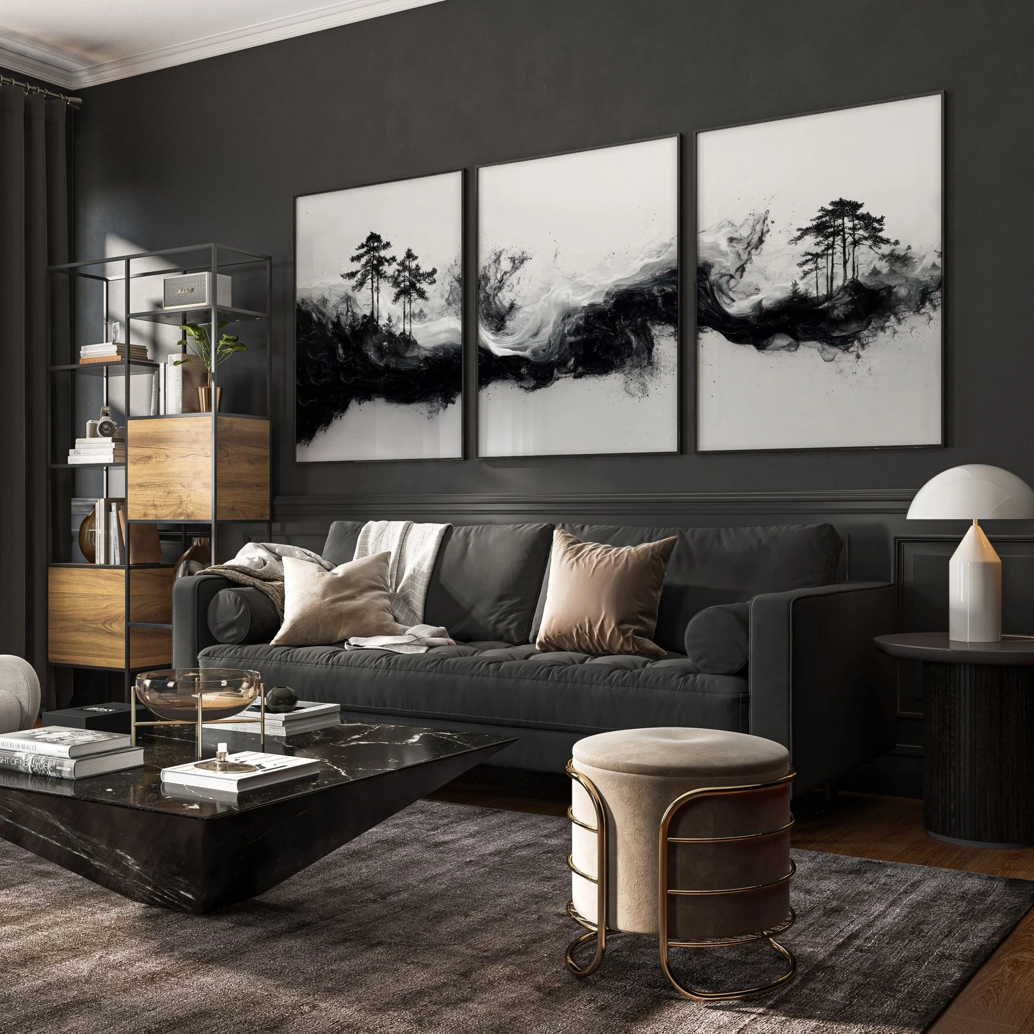Modern Wall Art For Living Room | Set of 3 Asian Inspired Wall art Prints - Image 5