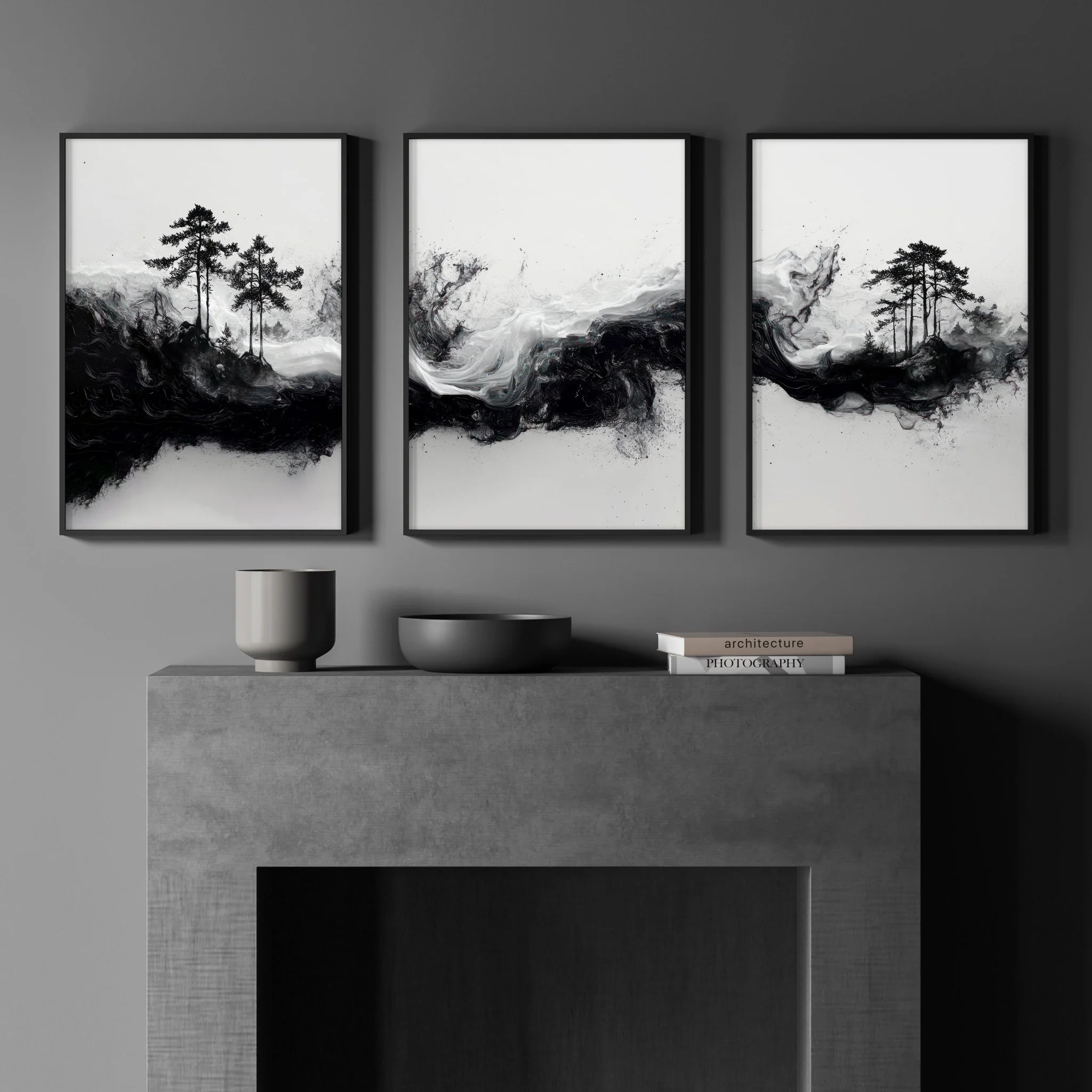 Modern Wall Art For Living Room | Set of 3 Asian Inspired Wall art Prints - Image 7